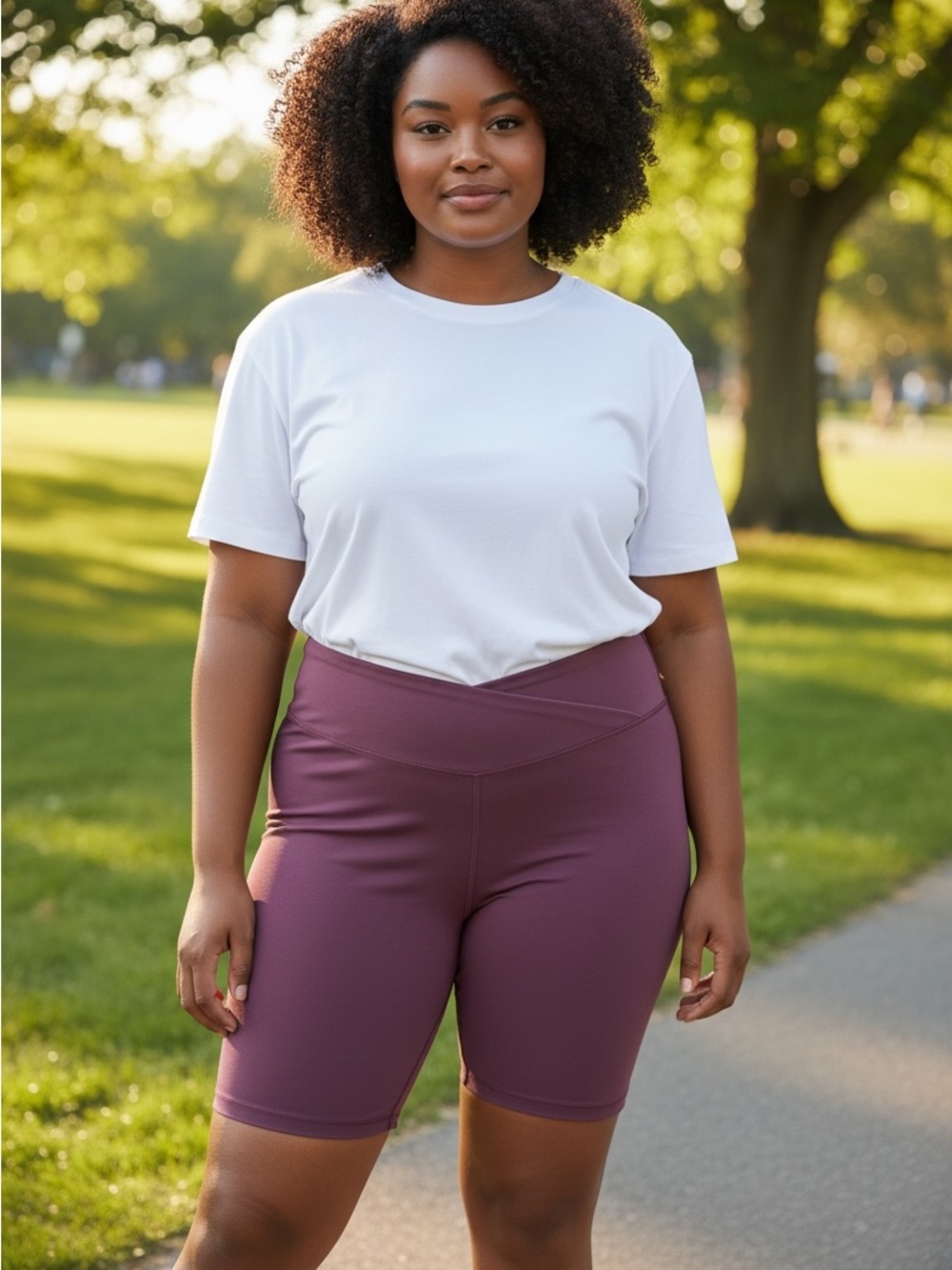 NWT OLD NAVY  go-dry hidden pockets High-Waist Plum Athletic Shorts size 4X